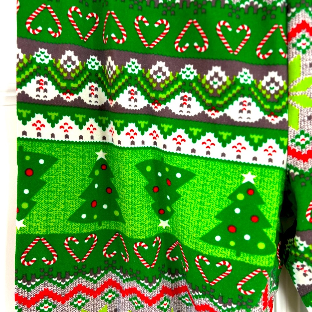Festive Christmas leggings size large